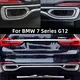 후면 범퍼 밝은 스트립 배기 포트 트림 스트립, BMW 7 시리즈 730Li 740 750 2016 2017 2018 2019