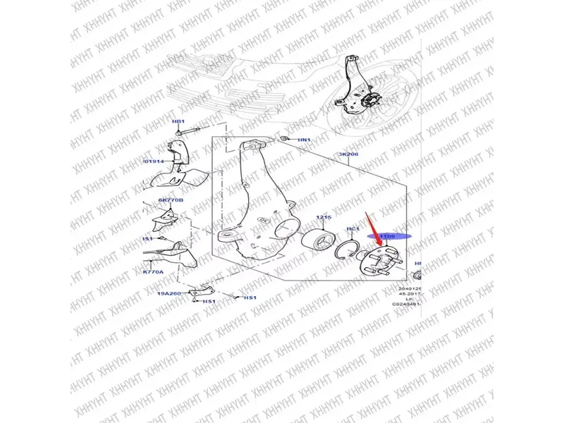랜드로버 레인지로버 L405 및 스포츠 L494 모델용 휠 허브 LR081538 LR038379